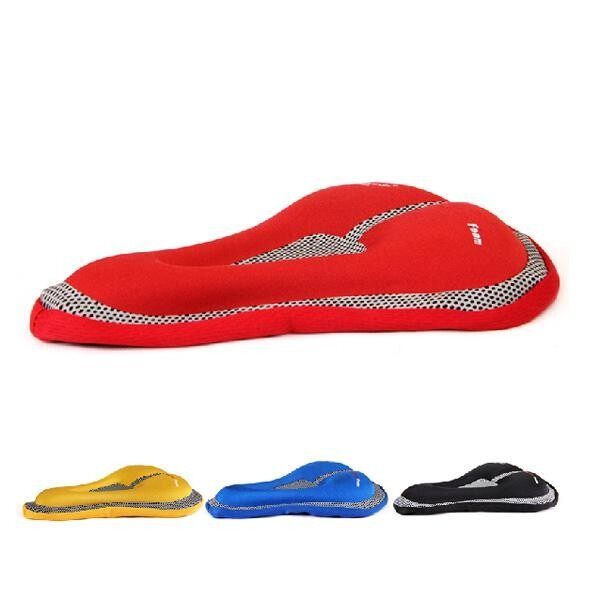 Bike Bicycle Saddle Cover Memory Foam Seat Pad Accessories Red