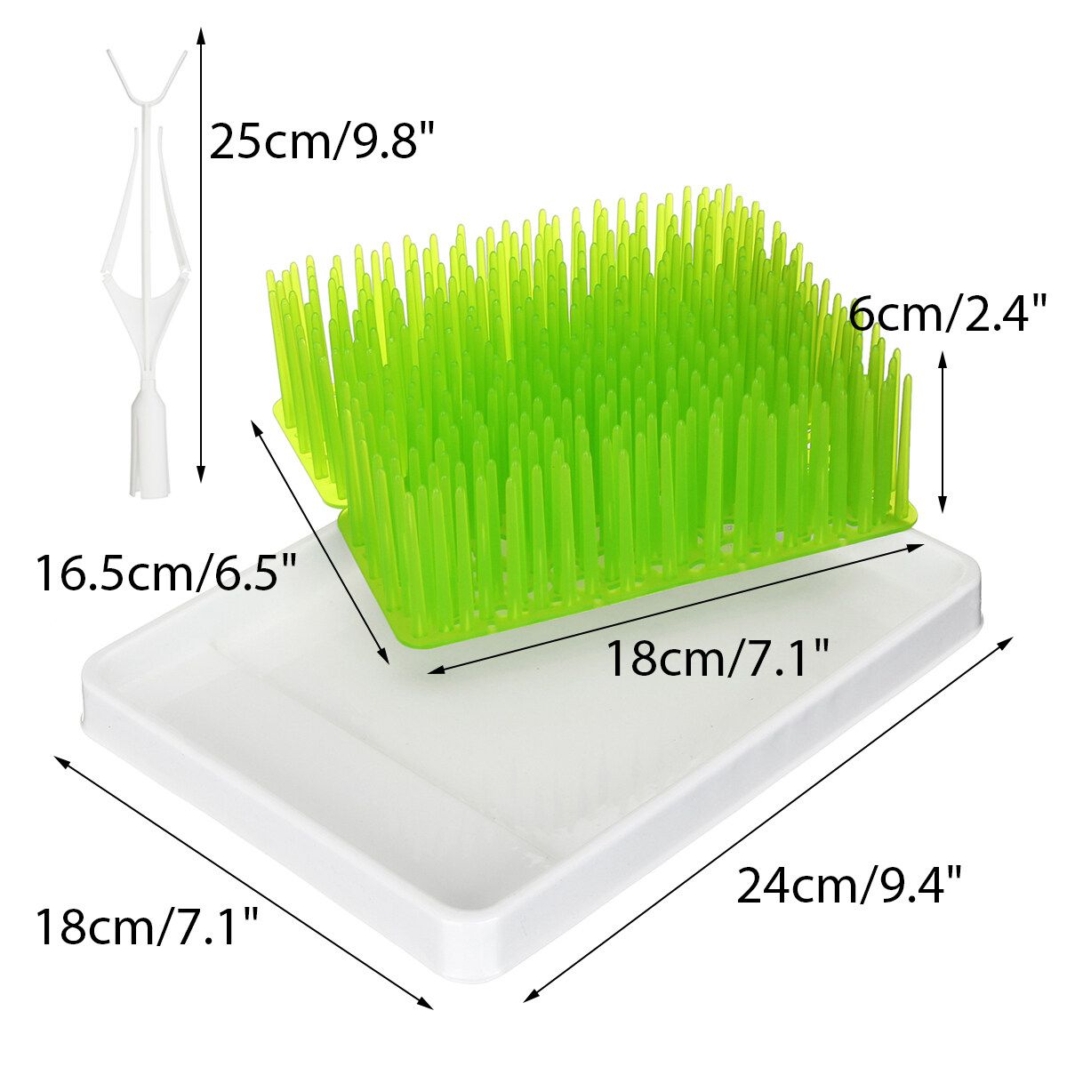 Infant Baby Bottle Feeding Holder Drying Rack Grass Countertop Plastic Type 3