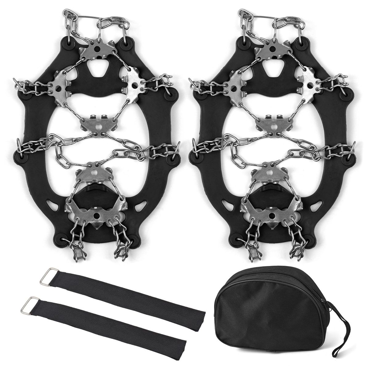 201 Stainless Steel 24 Teeth Ice Claw Snow Anti-slip Shoe Cover