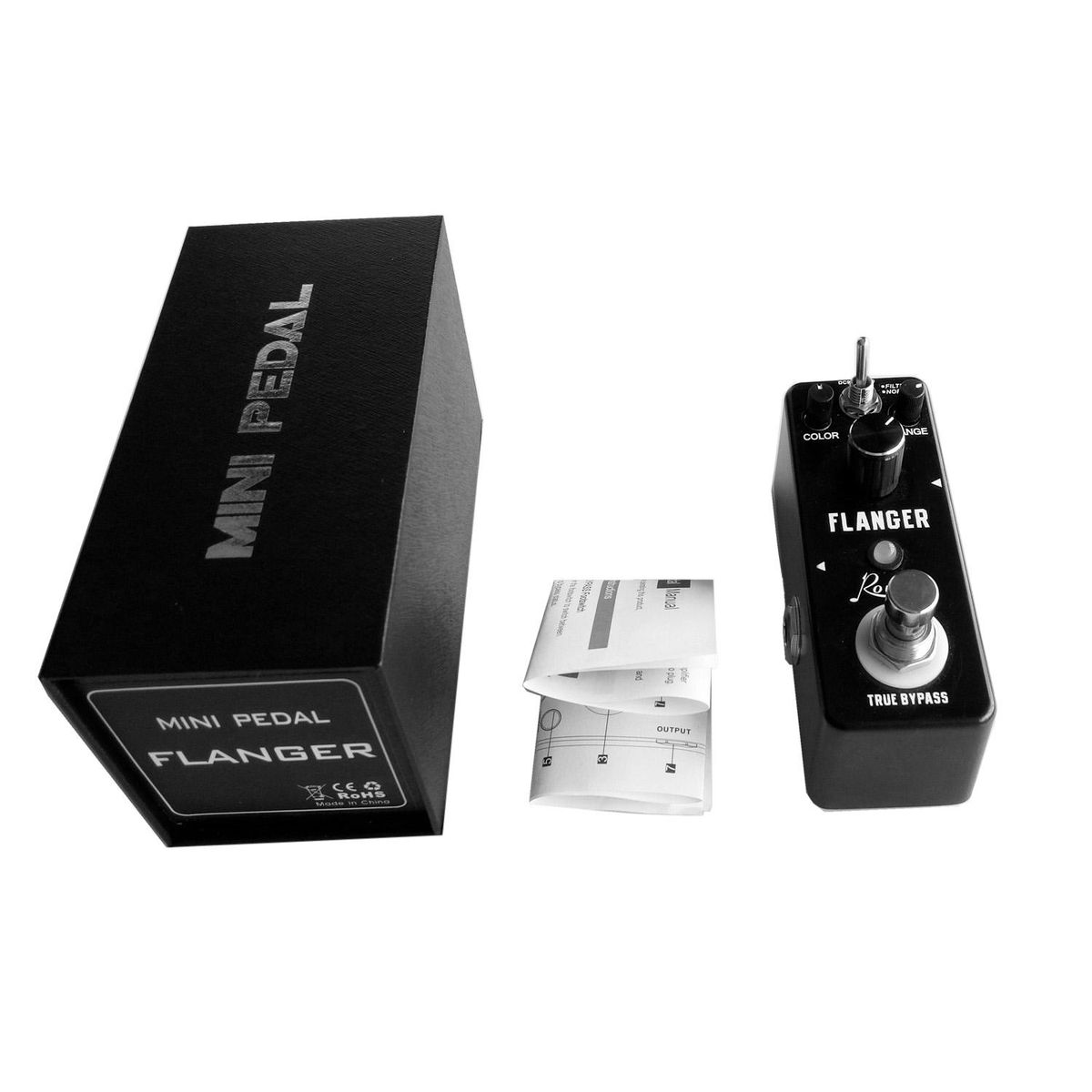 Rowin LN-312 Classic Analog Flanger Guitar Effect Pedal True Bypass Aluminum Alloy Shell