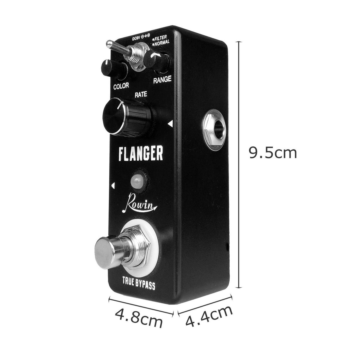 Rowin LN-312 Classic Analog Flanger Guitar Effect Pedal True Bypass Aluminum Alloy Shell