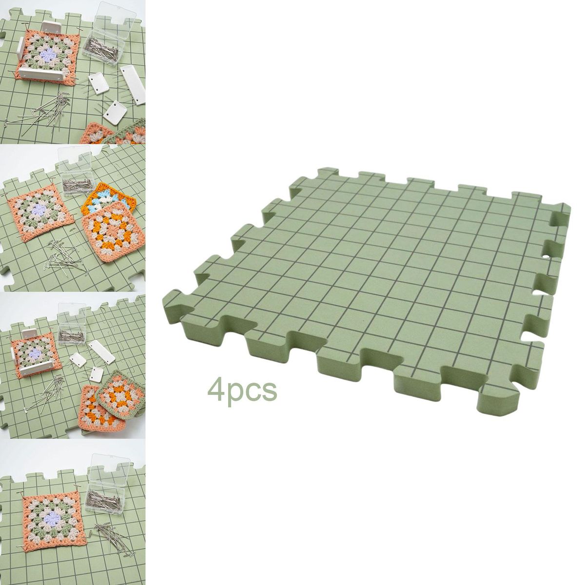 4 Pieces Blocking Mats For Knitting Woven Board For Sewing Embroidery