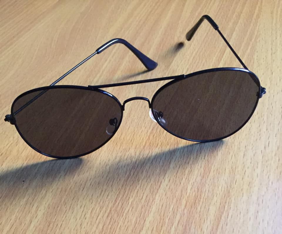 Dark Frames Unique Aviator Men's Sunglasses