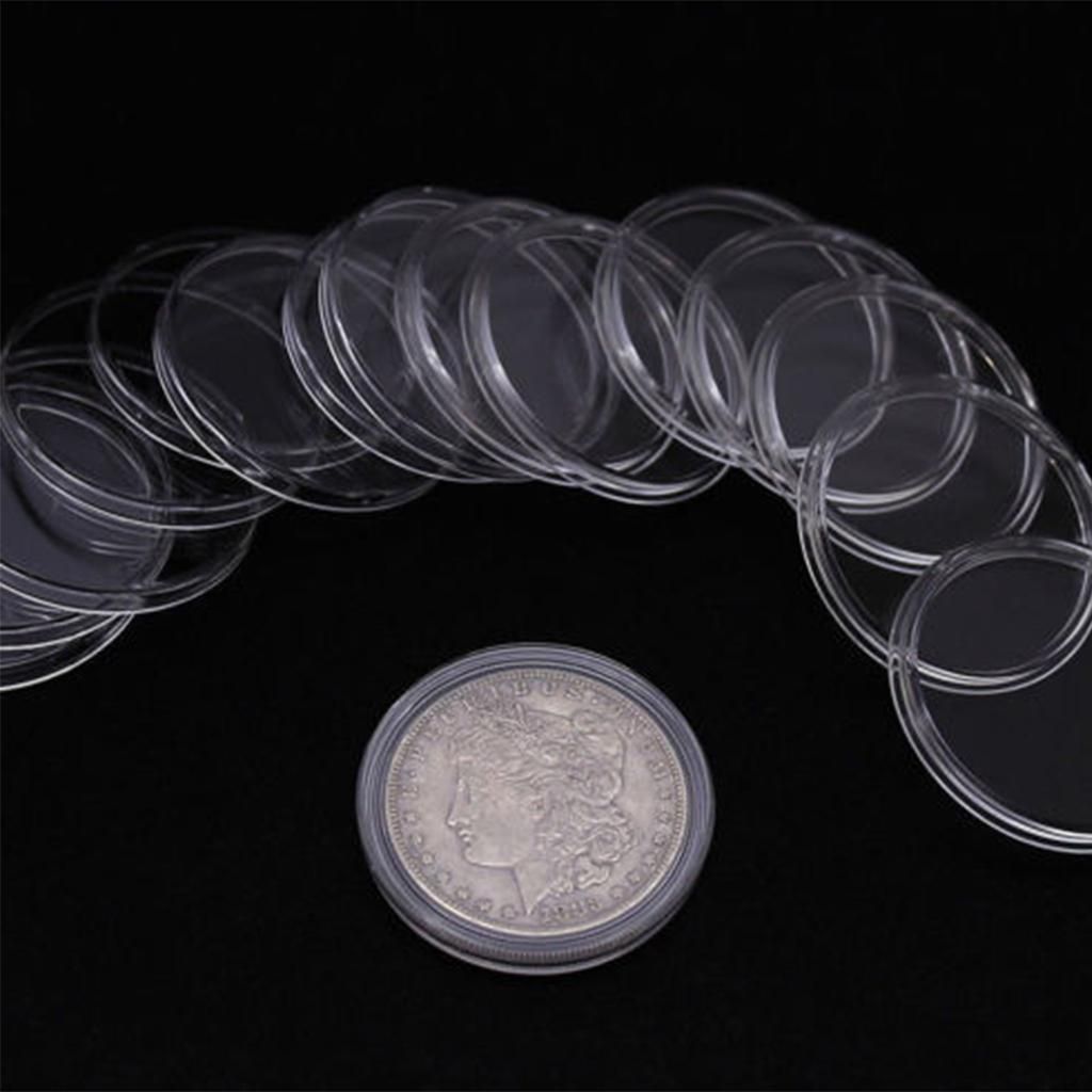 3X 100Pcs Transparent Coin Storage  Storage Protector Collect