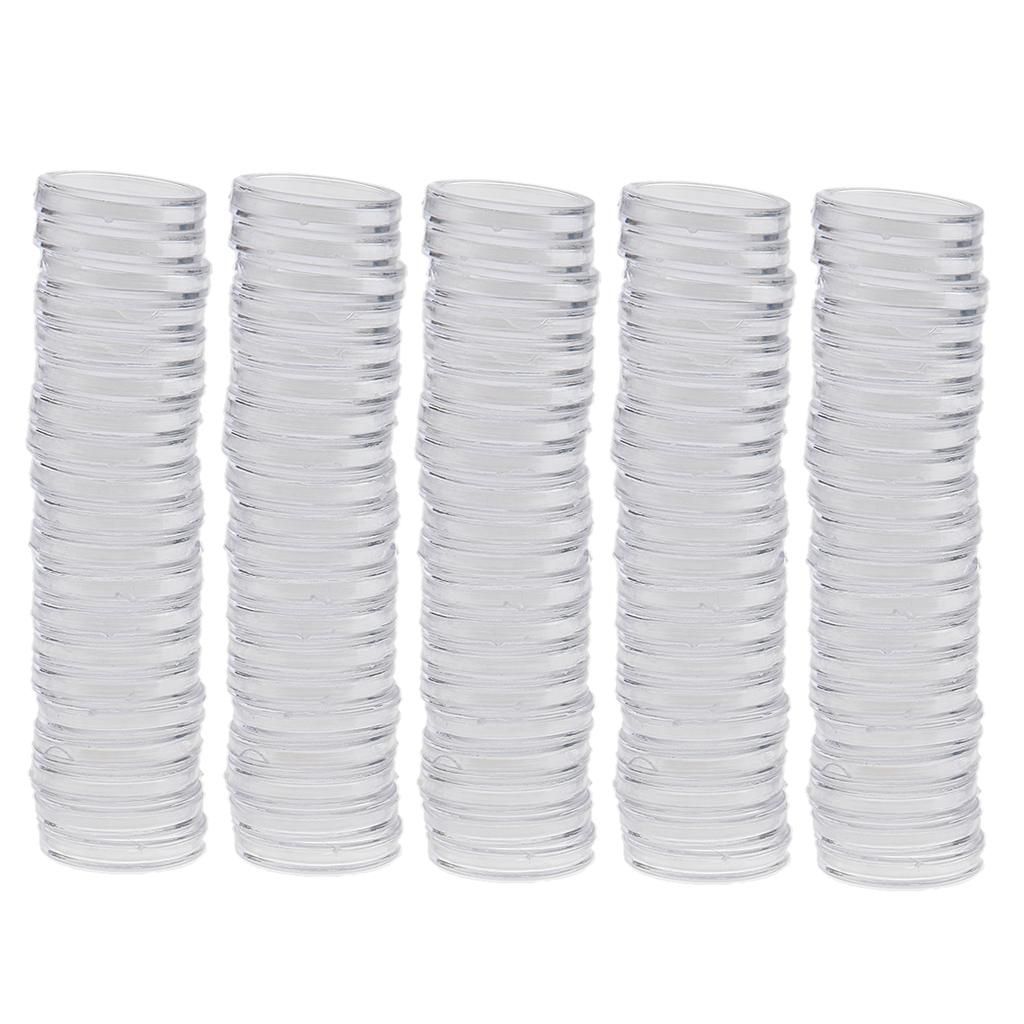 3X 100Pcs Transparent Coin Storage  Storage Protector Collect