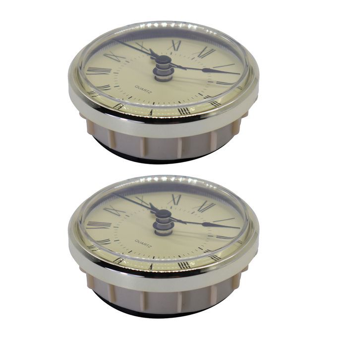 2pcs Skeleton Clock Movement Insert Battery Opearted Crystal Quartz