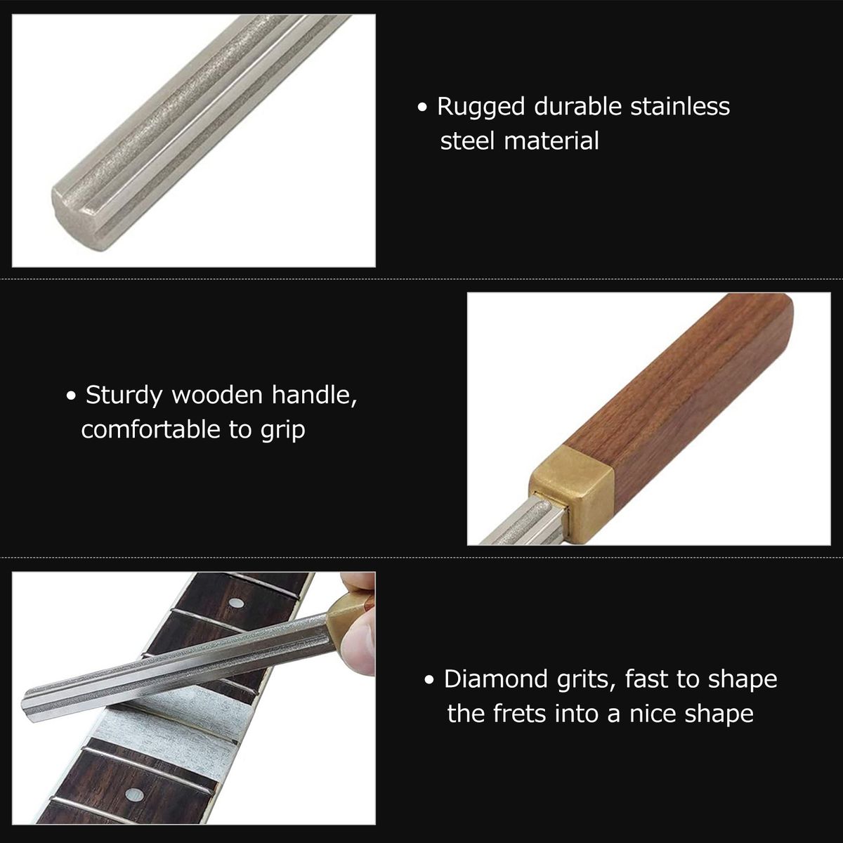 Diamond Guitar Fret File Guitar Fret Dressing File Extra