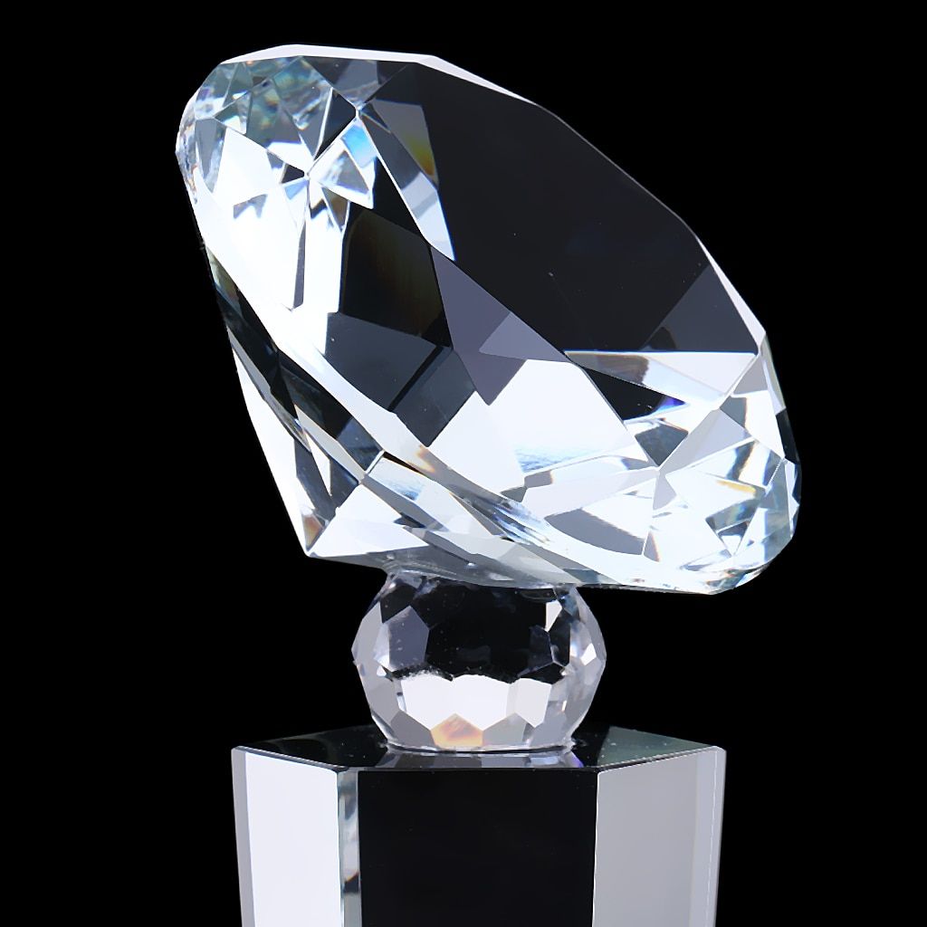 1pc Sports Competition Award Crystal Trophy Cup Diamond