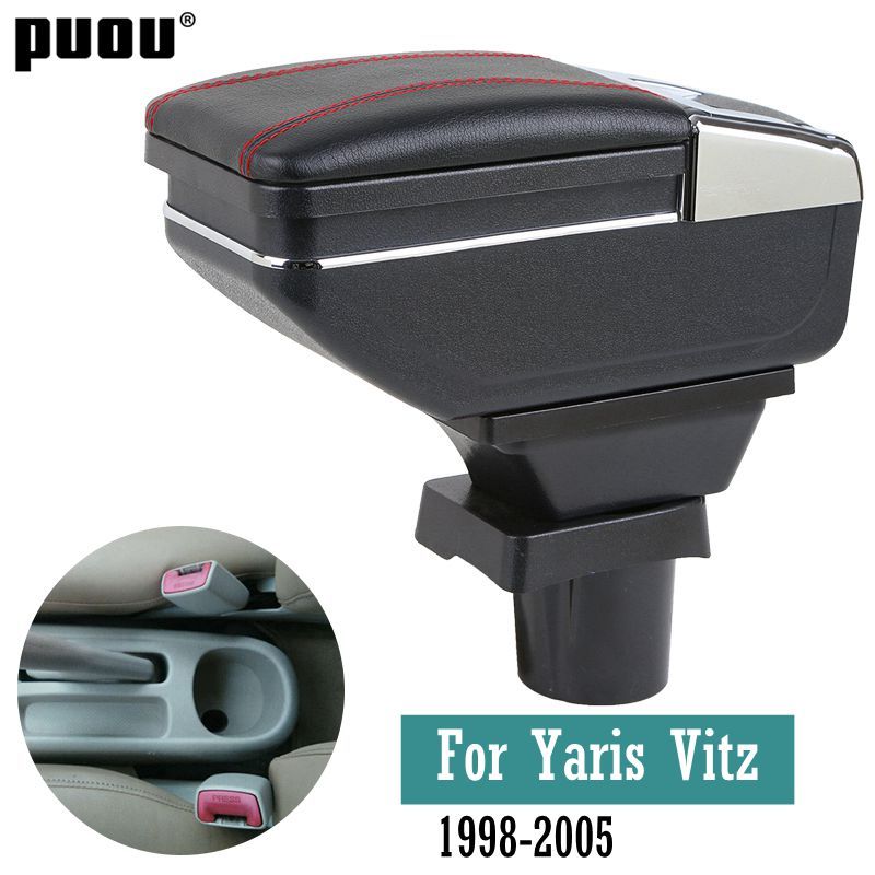 Car Arm Rest Storage Box For Toyota Yaris Vitz 1998-2005