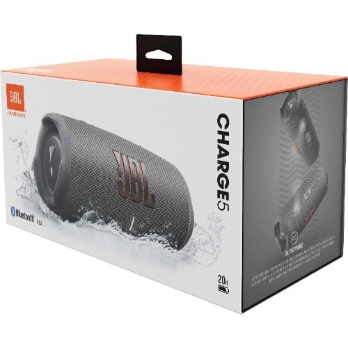 Charge 5 Portable Bluetooth Speaker With Ip67 Waterproof And Usb Charge Out - Gray