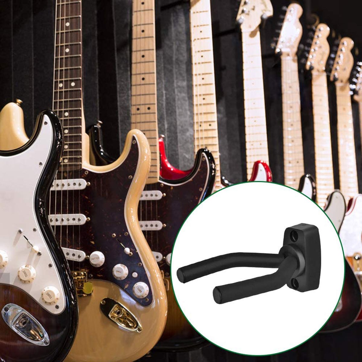 4Pcs Guitar Hangers Wall Mount Guitar Holder Guitar Ukulele