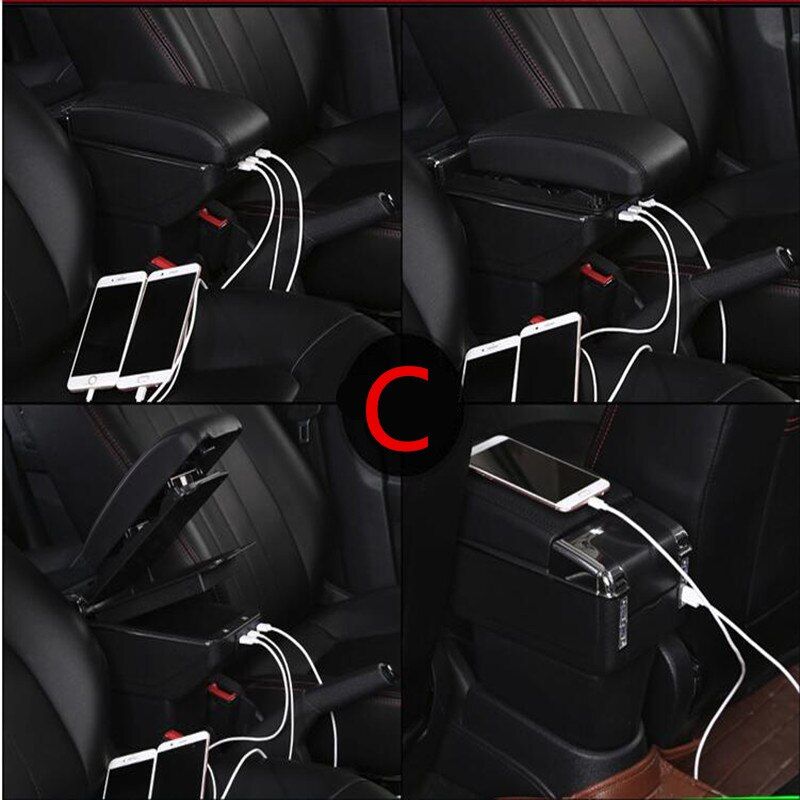 For Toyota Corolla Verso Armrest Box Rest Rotatable Storage