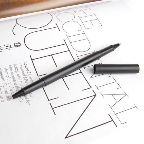 Black Plastic Magic Trick Ball Pen Thru Bill Penetration Toy