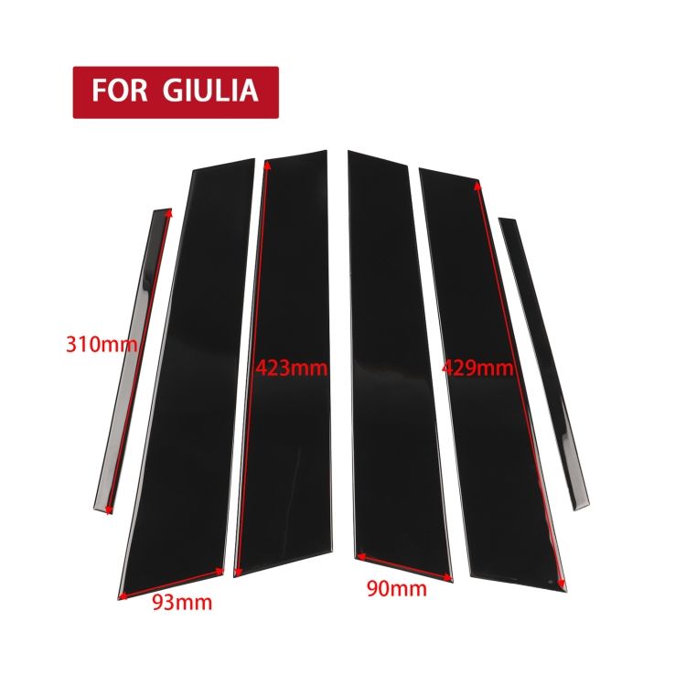 Car Door Window Decorative Sticker For Alfa Romeo Giulia
