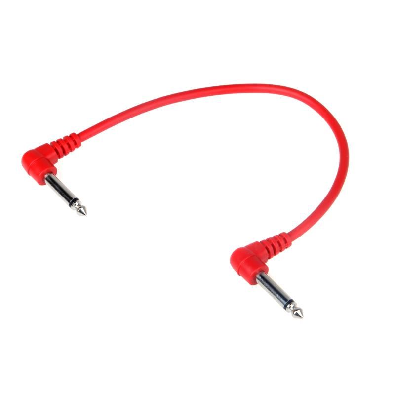 Set of 6pcs Colorful Guitar Patch Cables Angled for Guitar Effect Pedals