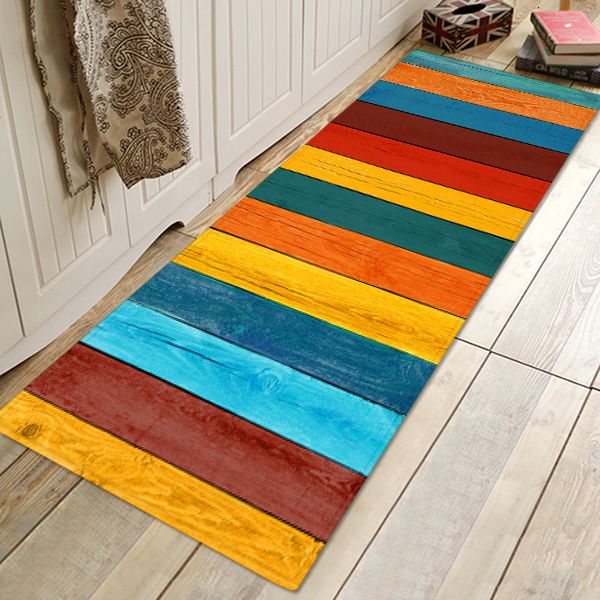 Long Kitchen Mat Colour Doormat Non-slip Living Ro