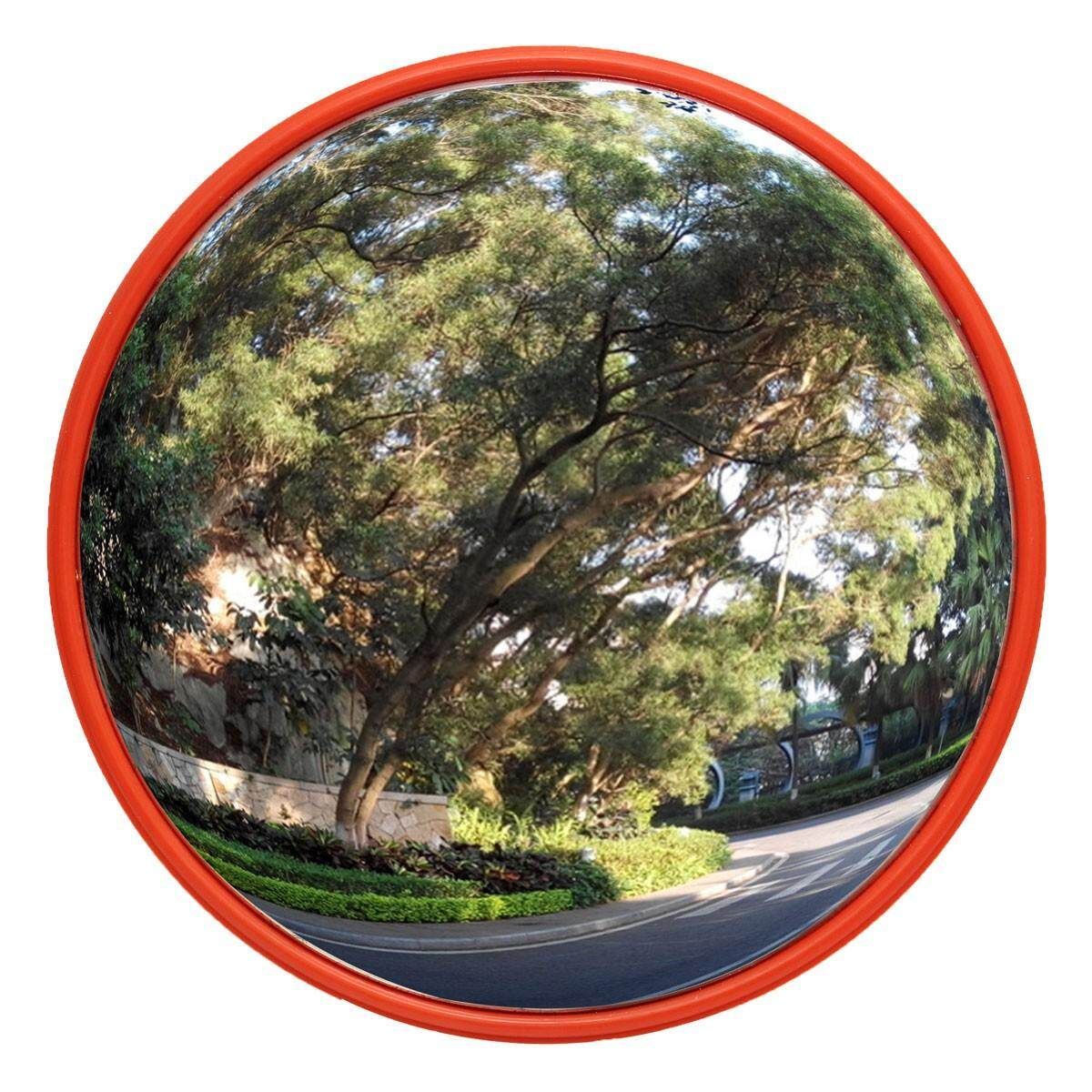 30 Cm Wide Angle Security Curved Convex Road Mirror Traffic Driveway Safety