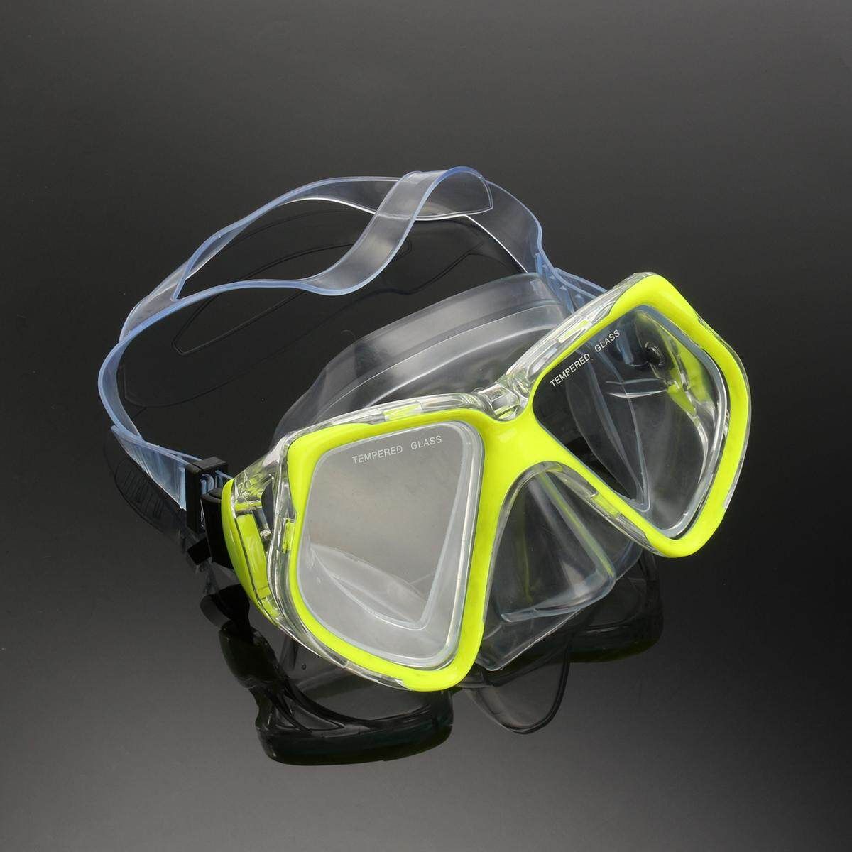 Adult Glass Swimming Swim Diving Scuba Anti-Fog & Snorkel Set
