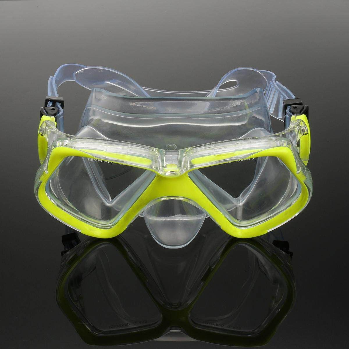 Adult Glass Swimming Swim Diving Scuba Anti-Fog & Snorkel Set