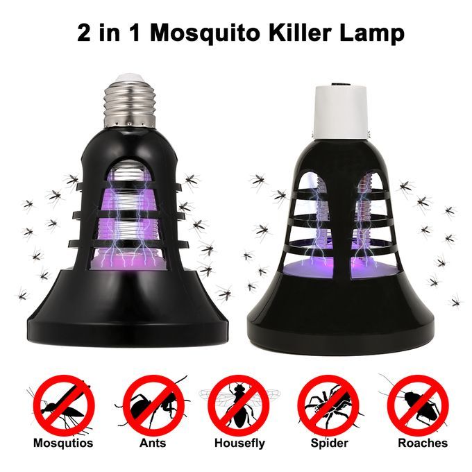2 In 1 Mosquito Killer Lamp UV Led Electric Insect & Fly