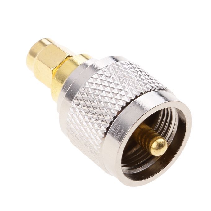 UHF To SMA Male To Male RF Coaxial Adapter UHF To SMA Coax Jack