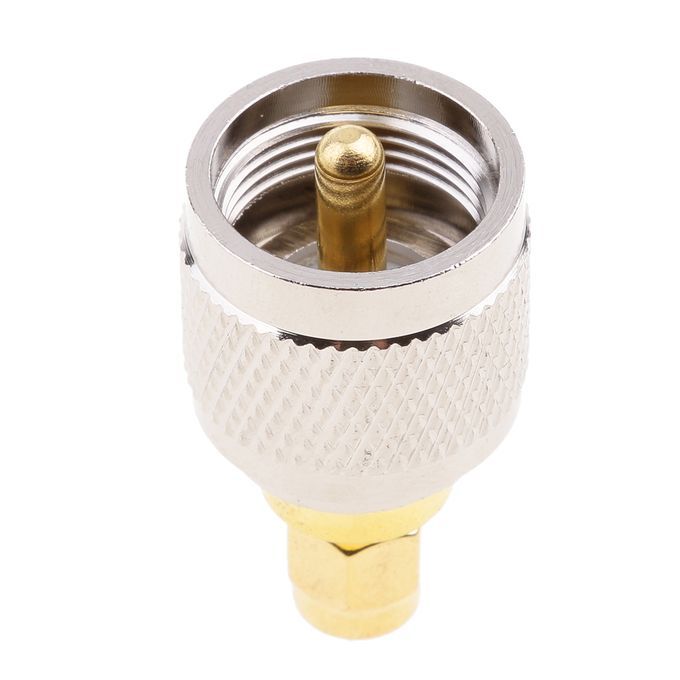 UHF To SMA Male To Male RF Coaxial Adapter UHF To SMA Coax Jack