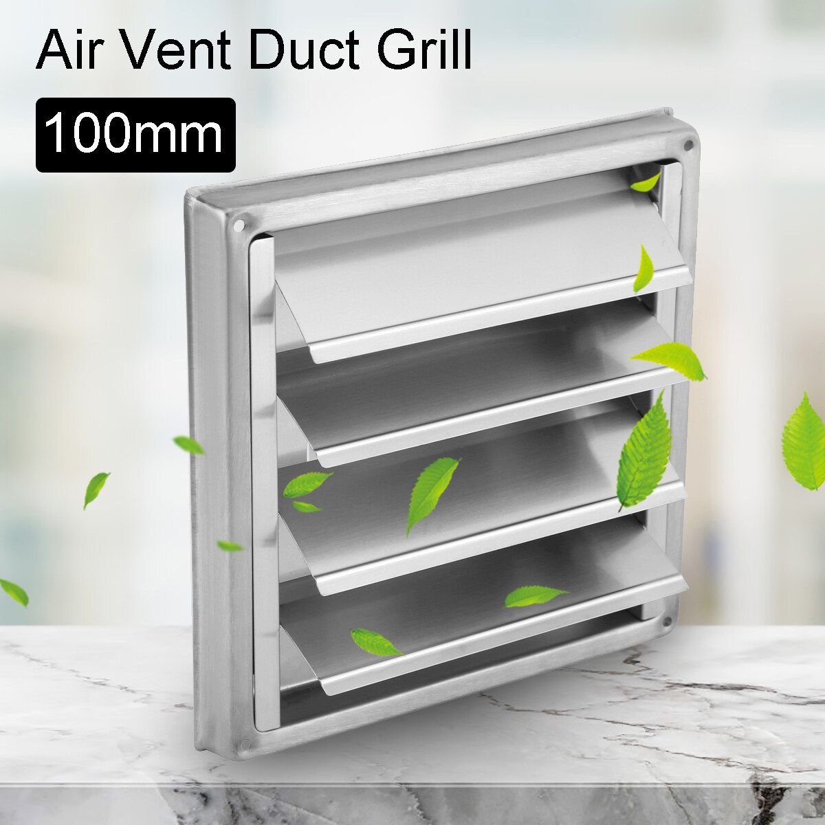 100mm Wall Air Vent Duct Grill Exhaust Cover Outlet Tumble Dryer Pipes Hoses Bathroom Vents