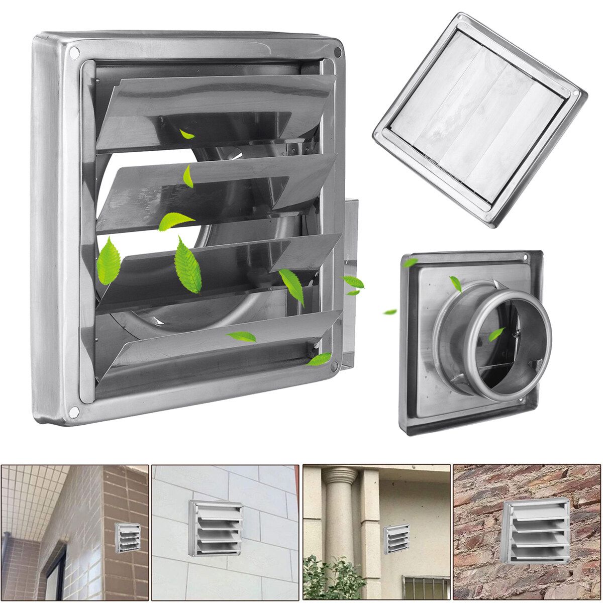 100mm Wall Air Vent Duct Grill Exhaust Cover Outlet Tumble Dryer Pipes Hoses Bathroom Vents