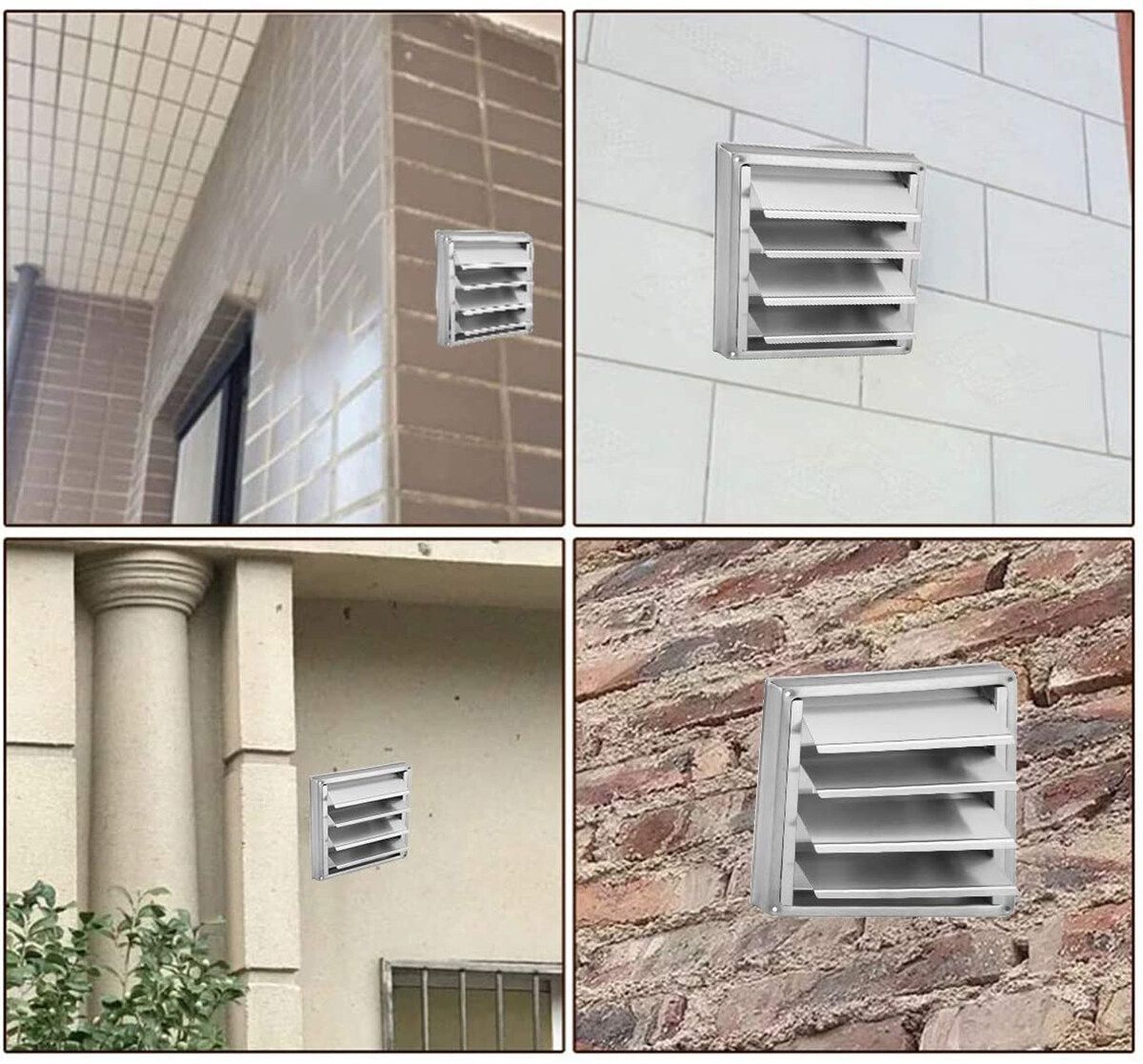 100mm Wall Air Vent Duct Grill Exhaust Cover Outlet Tumble Dryer Pipes Hoses Bathroom Vents