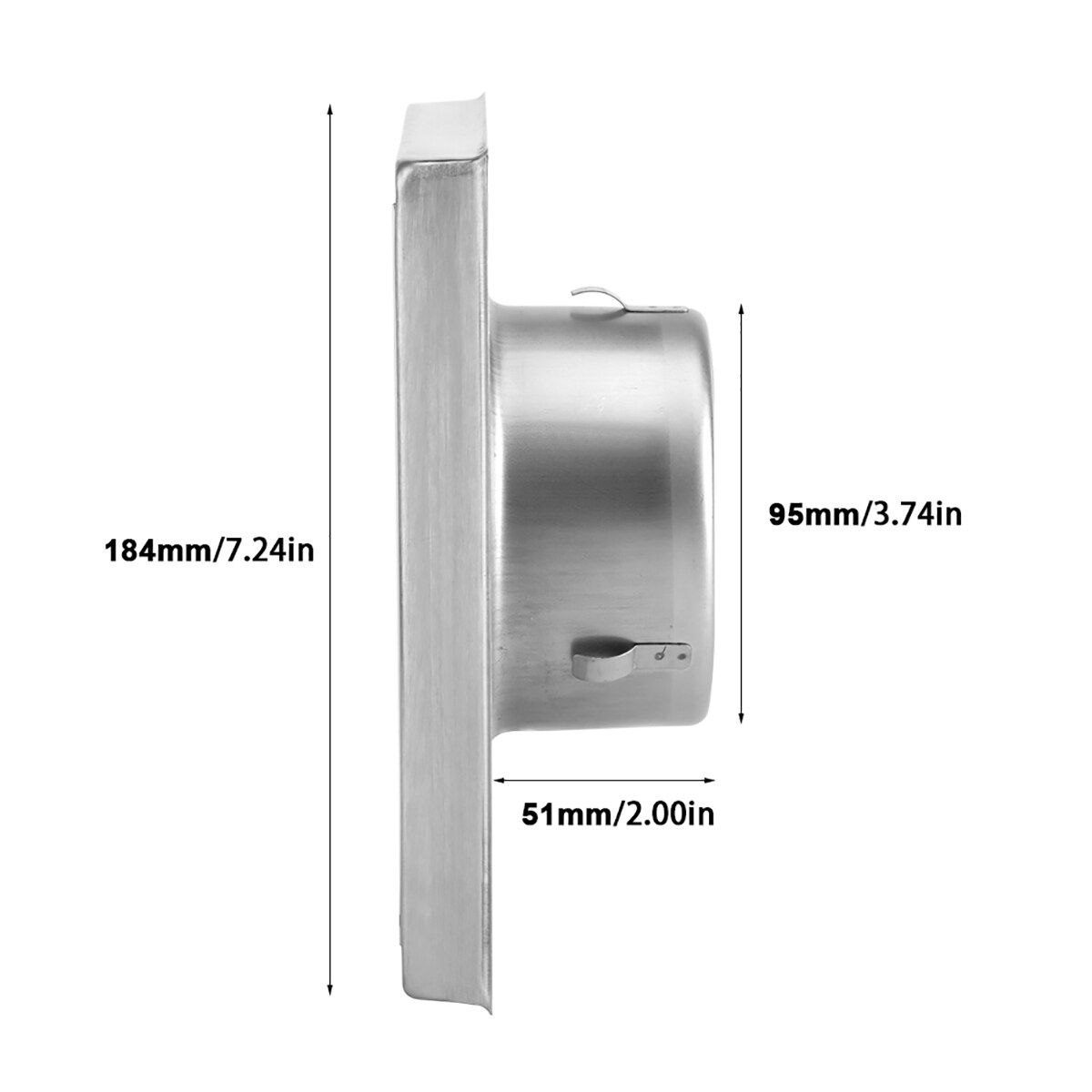 100mm Wall Air Vent Duct Grill Exhaust Cover Outlet Tumble Dryer Pipes Hoses Bathroom Vents