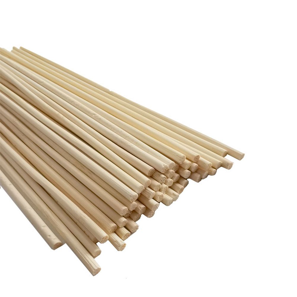 50Pcs Bamboo Plant Grow Support Sticks Garden Potted Flower Canes Rod Tools