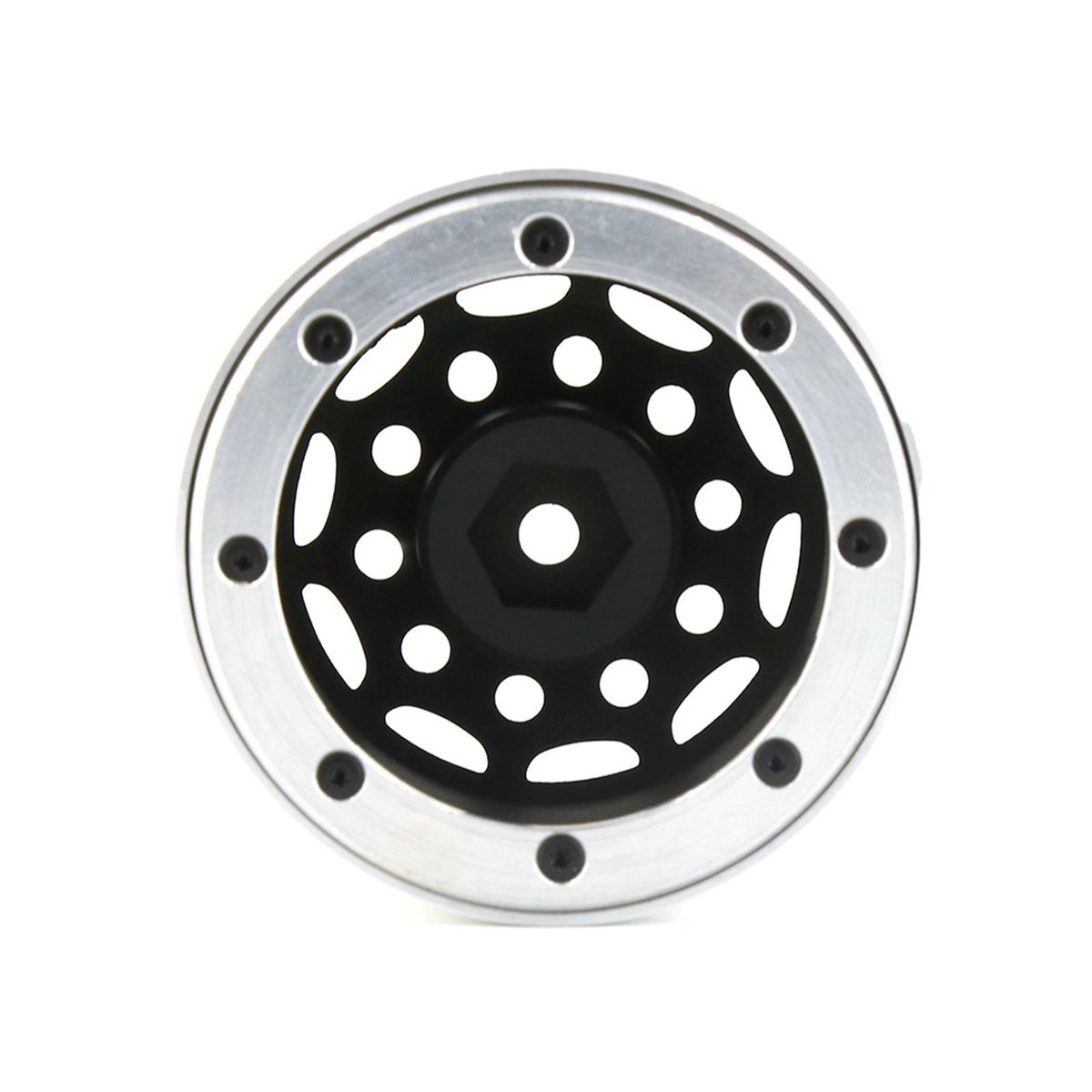 Aluminum Alloy Wheel Rim Beadlock Wheel Rims Hub 4pcs 2.2inch 65*35mm  Replacement for TRAX4 SCX10 D90 90046 RBX10 YIKONG 4102 4103 4082 CC01 REDCAT RC4WD Remote Control Car