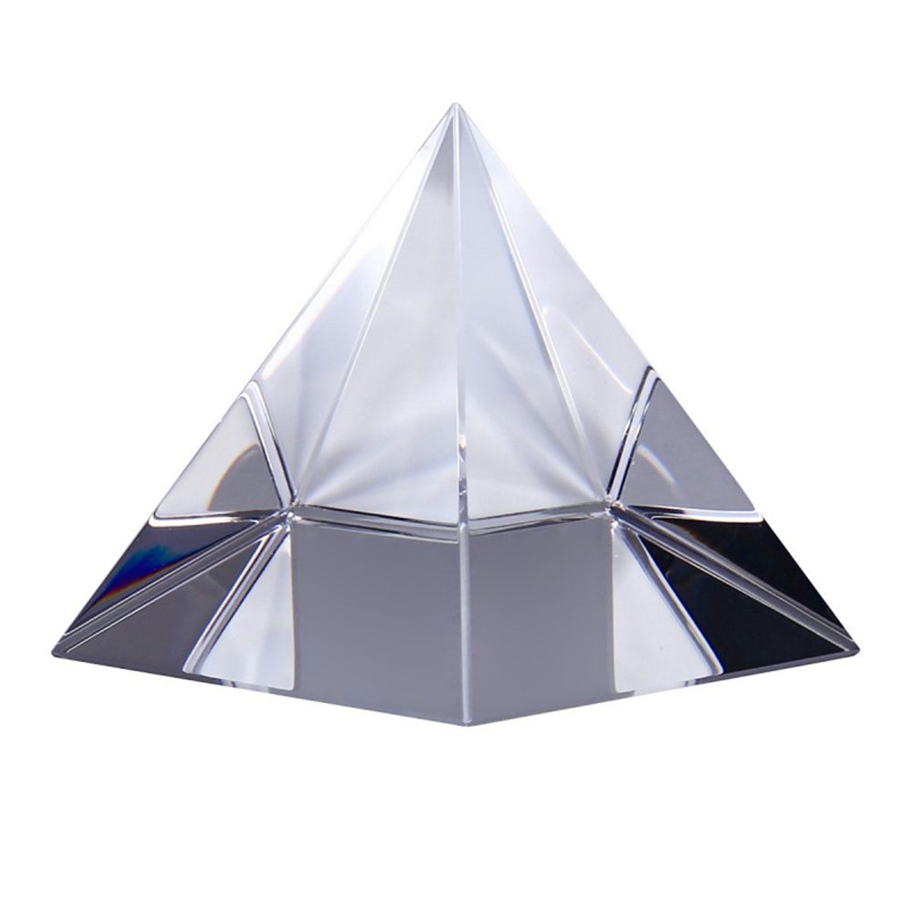 Optical Crystal Pyramid Prism 2.4-Inch Multi-Color Toy And