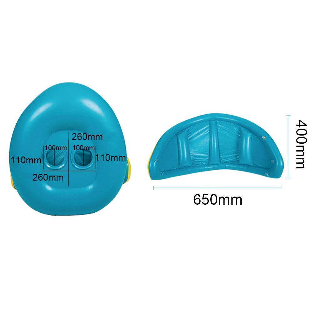 Portable Baby Swimming Float With Sun Protection Canopy Kids