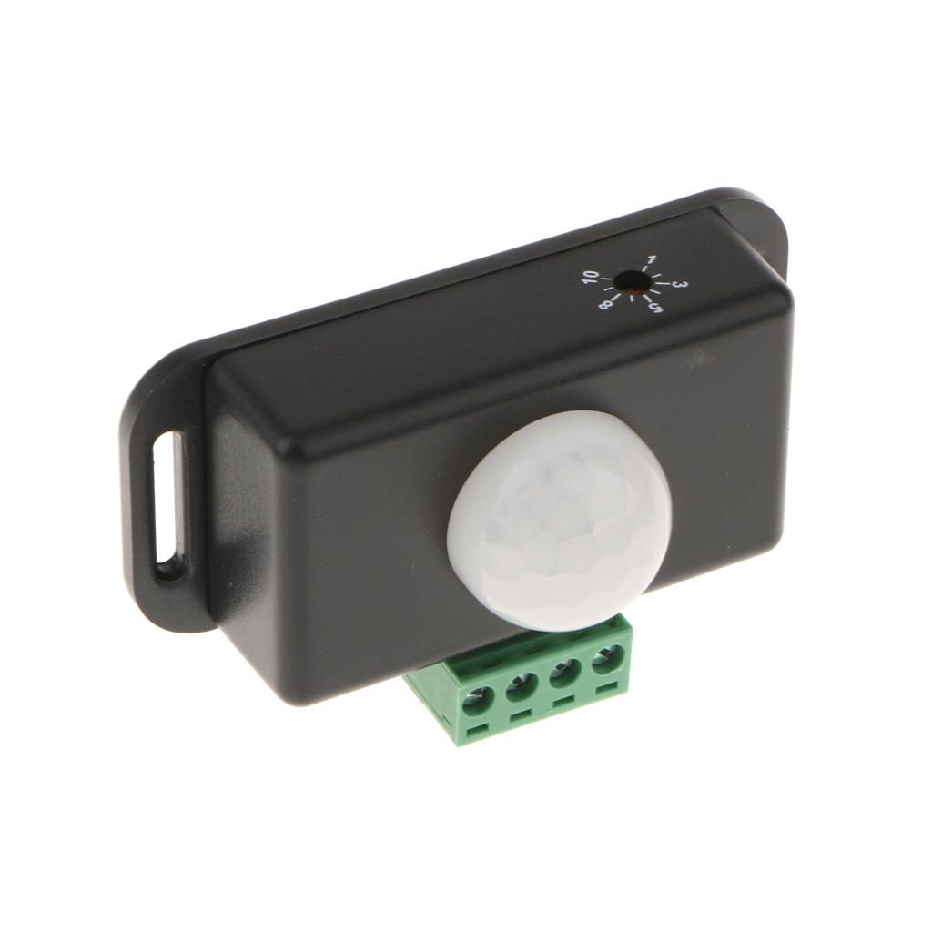 Occupancy Motion Sensor Switch Human Body Infrared Sensor 8A Black