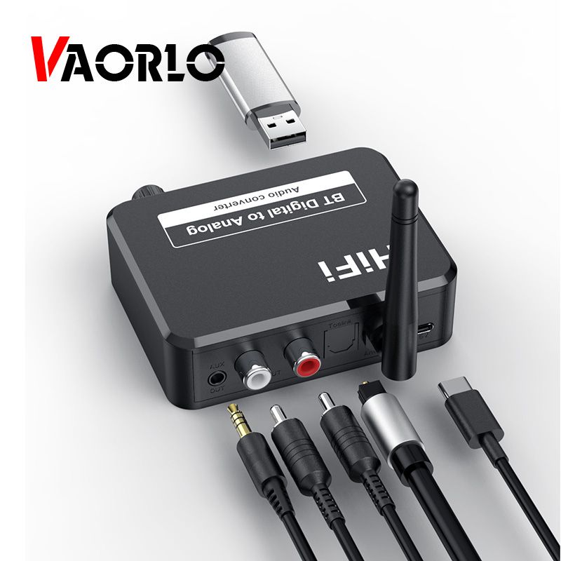 2 In1 Dac Bluetooth 5.1 Audio Receiver Digital To Analog