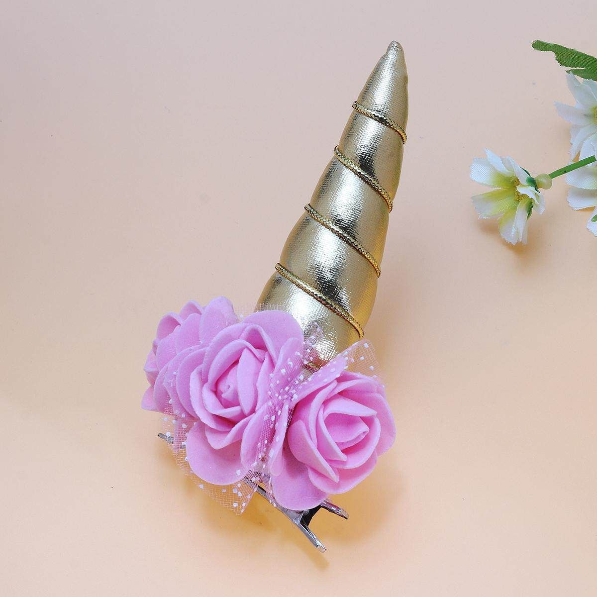 Fancy Dress Up Horse Brow Band Horse Clip Costume Decate Fairytale For Pony Gold
