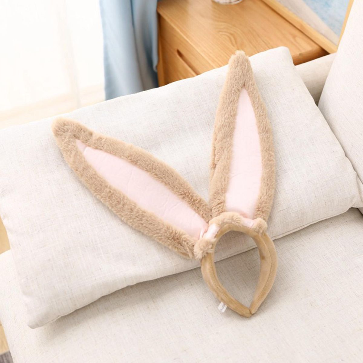 Bunny Headband Halloween Headwear Costume Accessories Light Brown