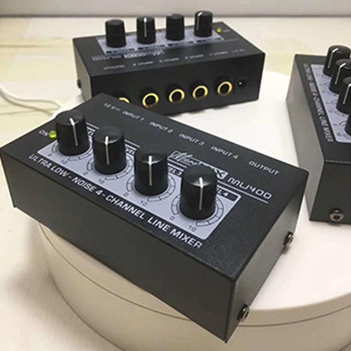 Mini Audio Mixer 4 Channel Audio Sound Mixer For Studio