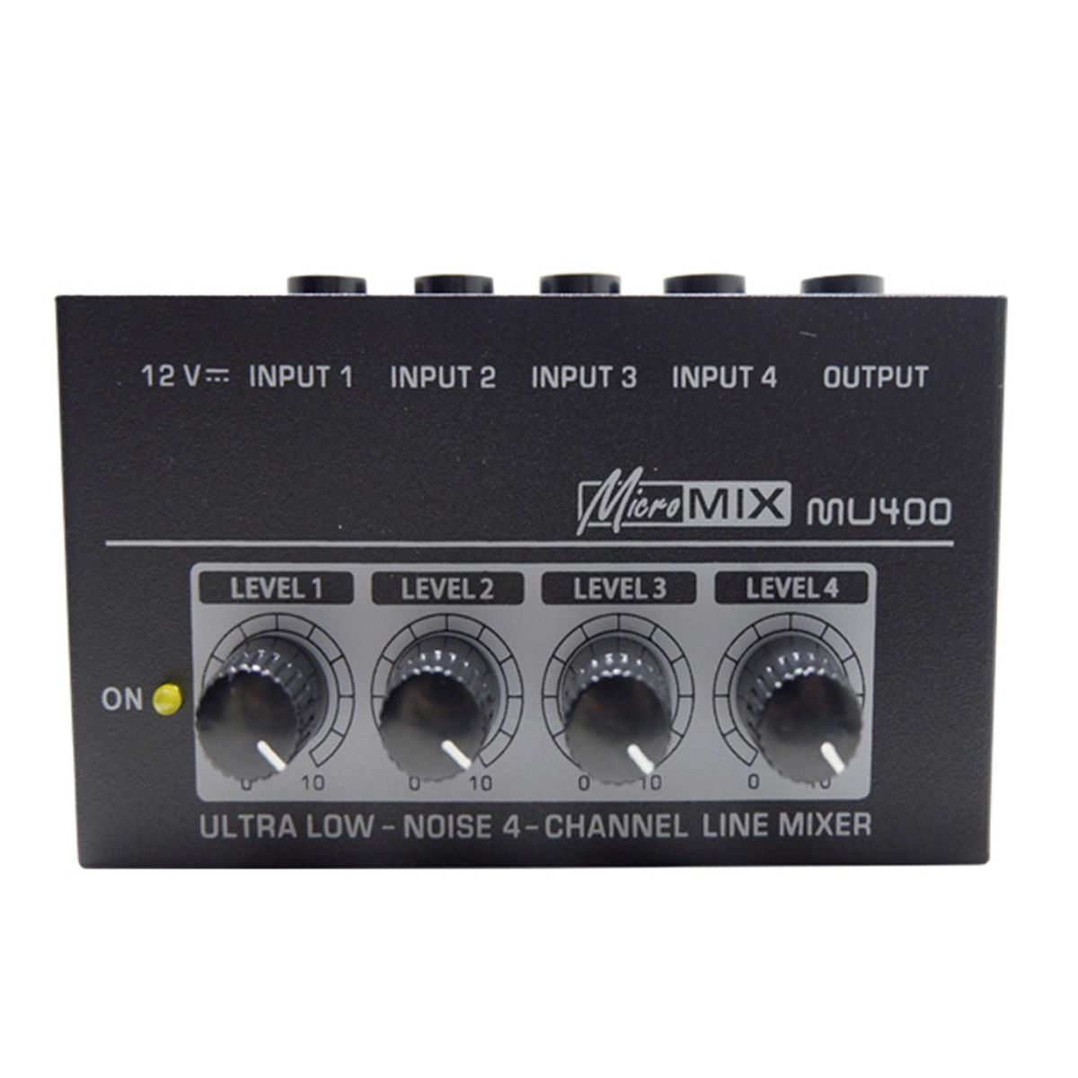 Mini Audio Mixer 4 Channel Audio Sound Mixer For Studio