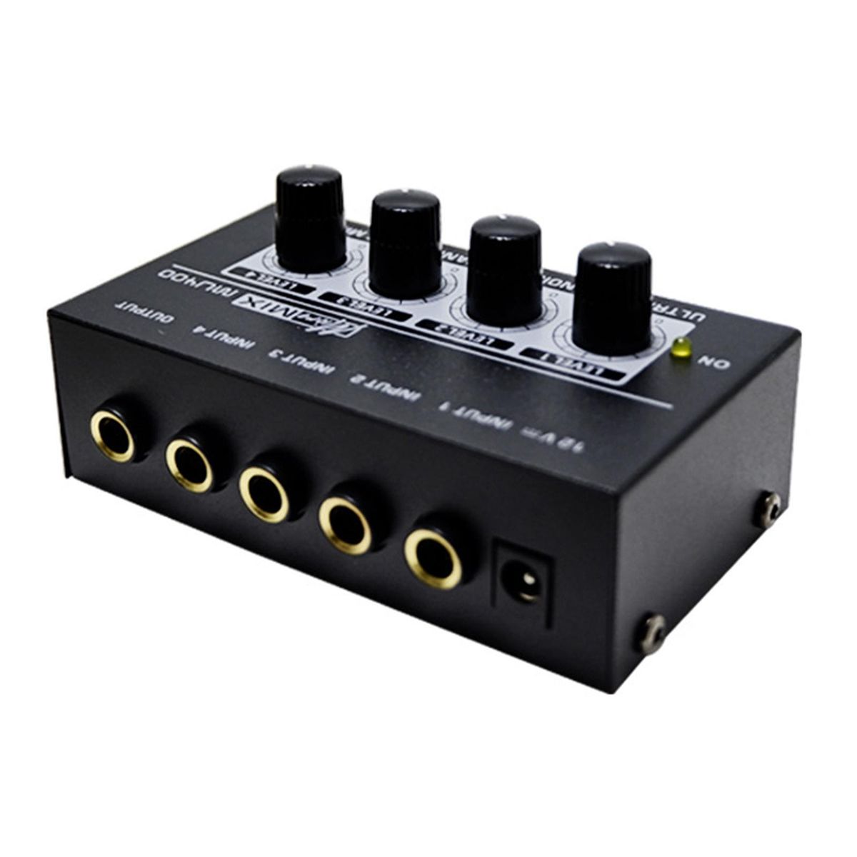 Mini Audio Mixer 4 Channel Audio Sound Mixer For Studio