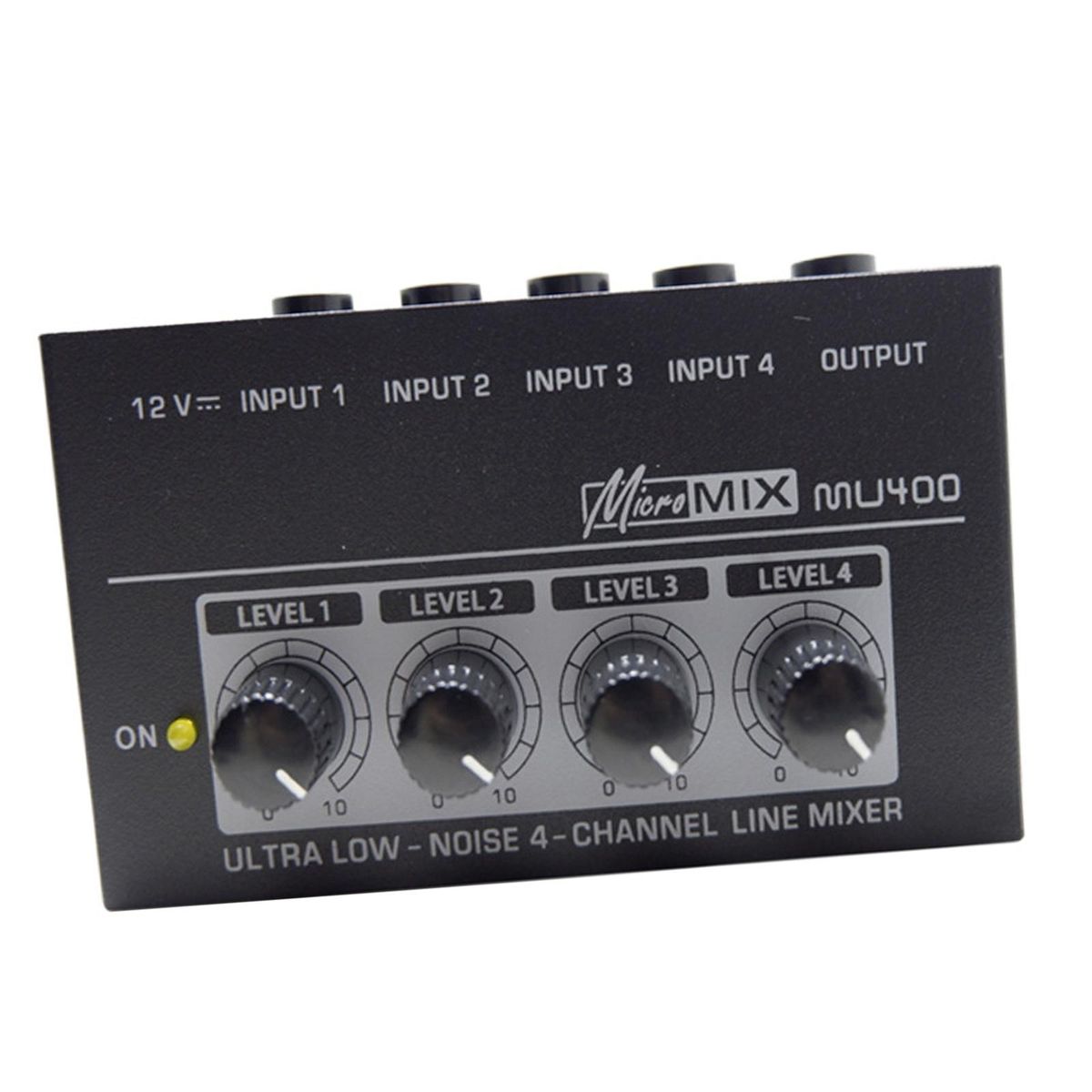 Mini Audio Mixer 4 Channel Audio Sound Mixer For Studio