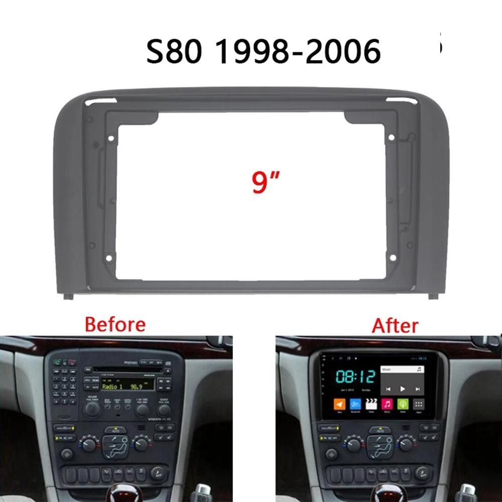 2Din Car Radio Fascia for Volvo S80 1998-2006 DVD Mounting