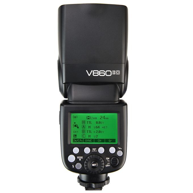 V860IIO 2.4GHz Wireless 1/8000s HSS Flash Speedlite Camera Top Fill Light For Olympus DSLR Cameras(Black)