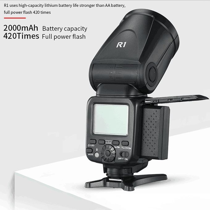 TRIOPO R1 76WS High-Speed 1/8000s TTL Flash Speedlite For Canon / Nikon DSLR Cameras