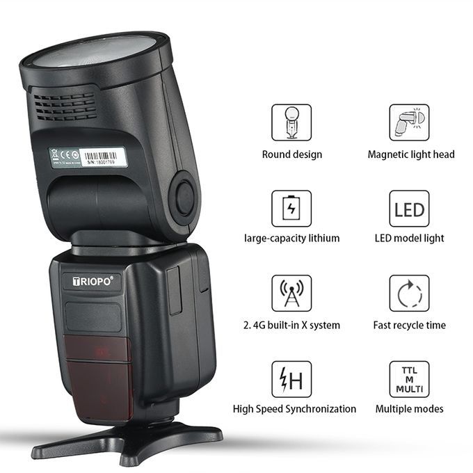 TRIOPO R1 76WS High-Speed 1/8000s TTL Flash Speedlite For Canon / Nikon DSLR Cameras