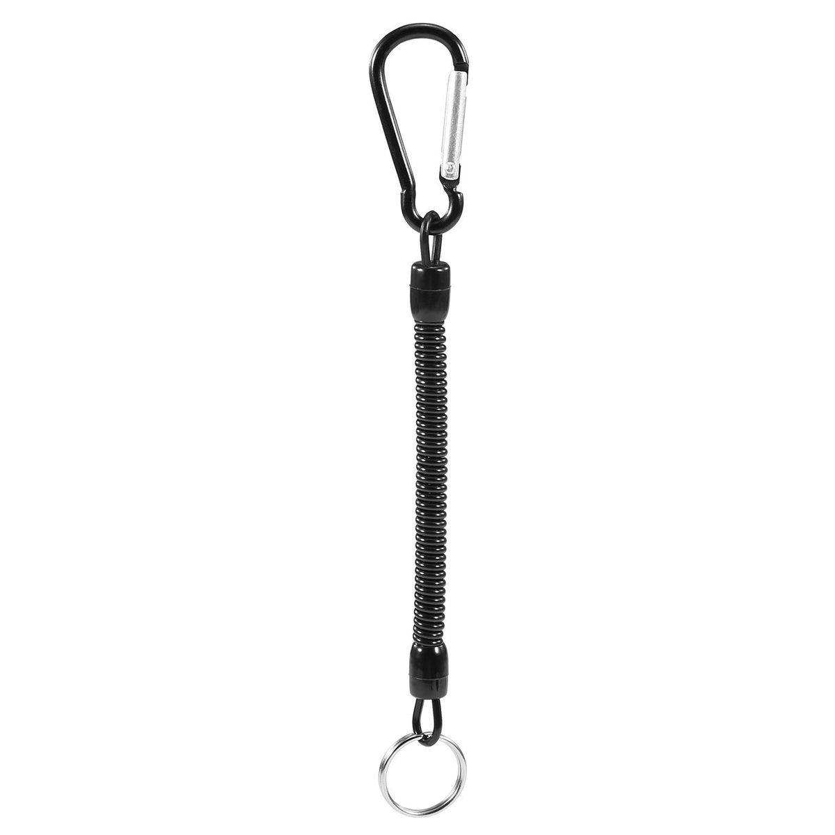 Lixada 6pcs Magnetic Release Holder with Coil Lanyard Carabiner Clip Magnetic Net Release for Fly Fishing