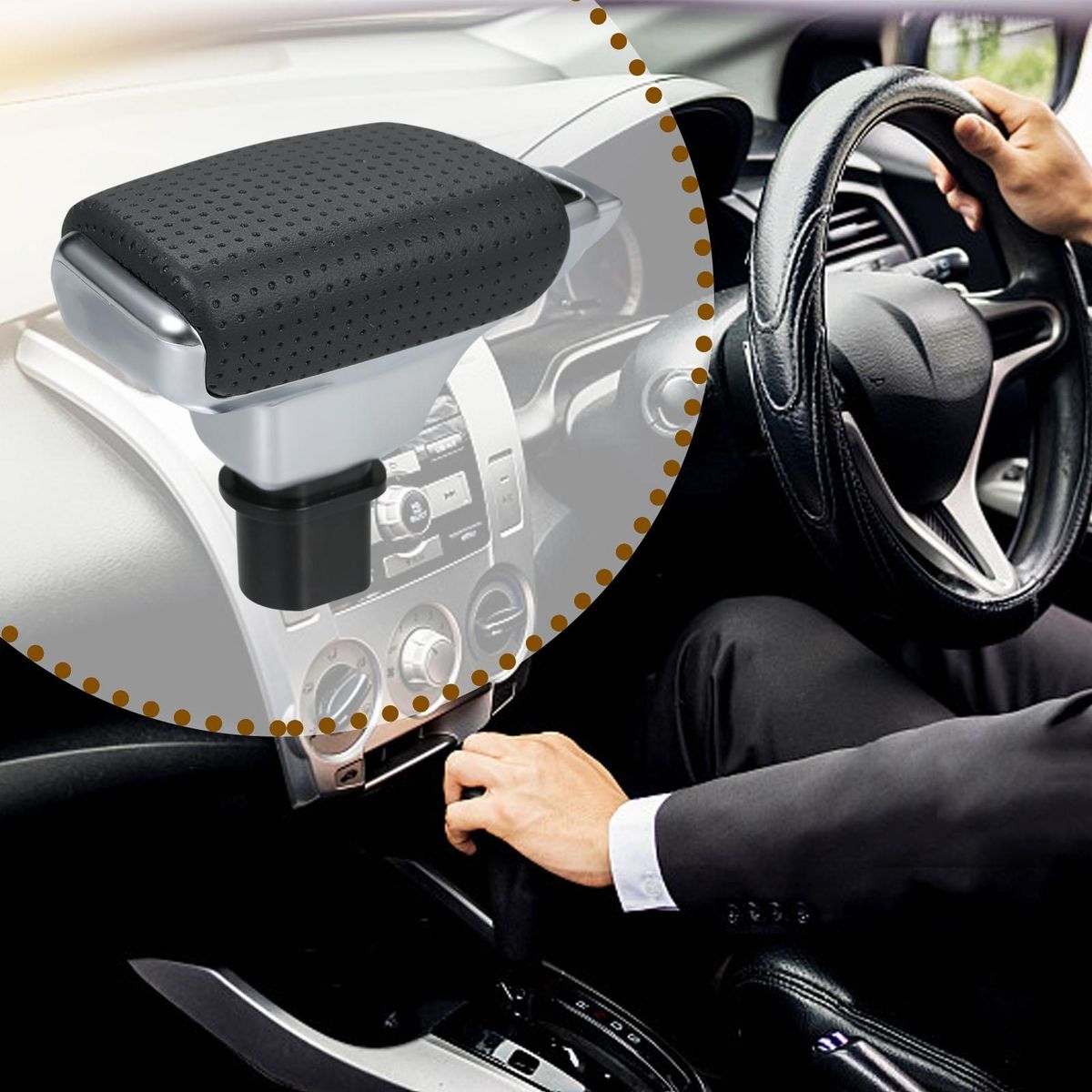 Car Modified Automatic Stick Gear Shift Knob Gear Shift Lever Shifter Short Lever Black Matte Replacement for Renault