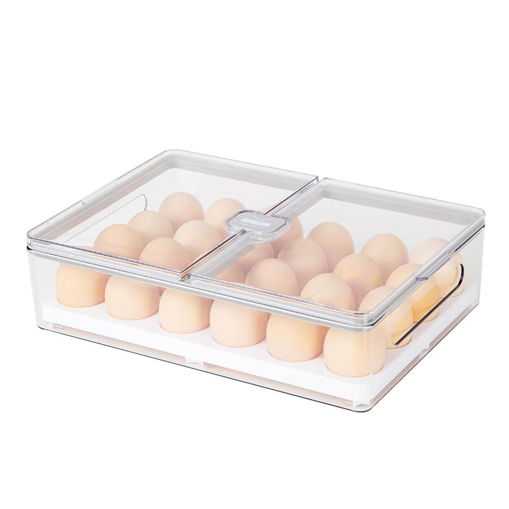 Kitchen Egg Box with Lid Refrigerator Fresh-Keeping Storage