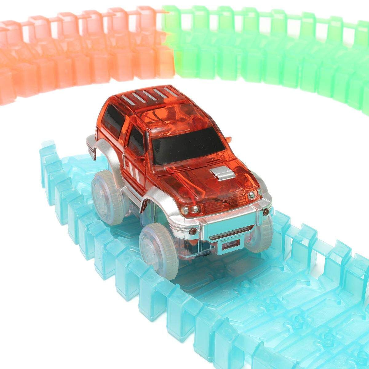 The Amazing Racetrack That Can Bend Flex Glow 11 Ft Speedway Assembly Toy Gift